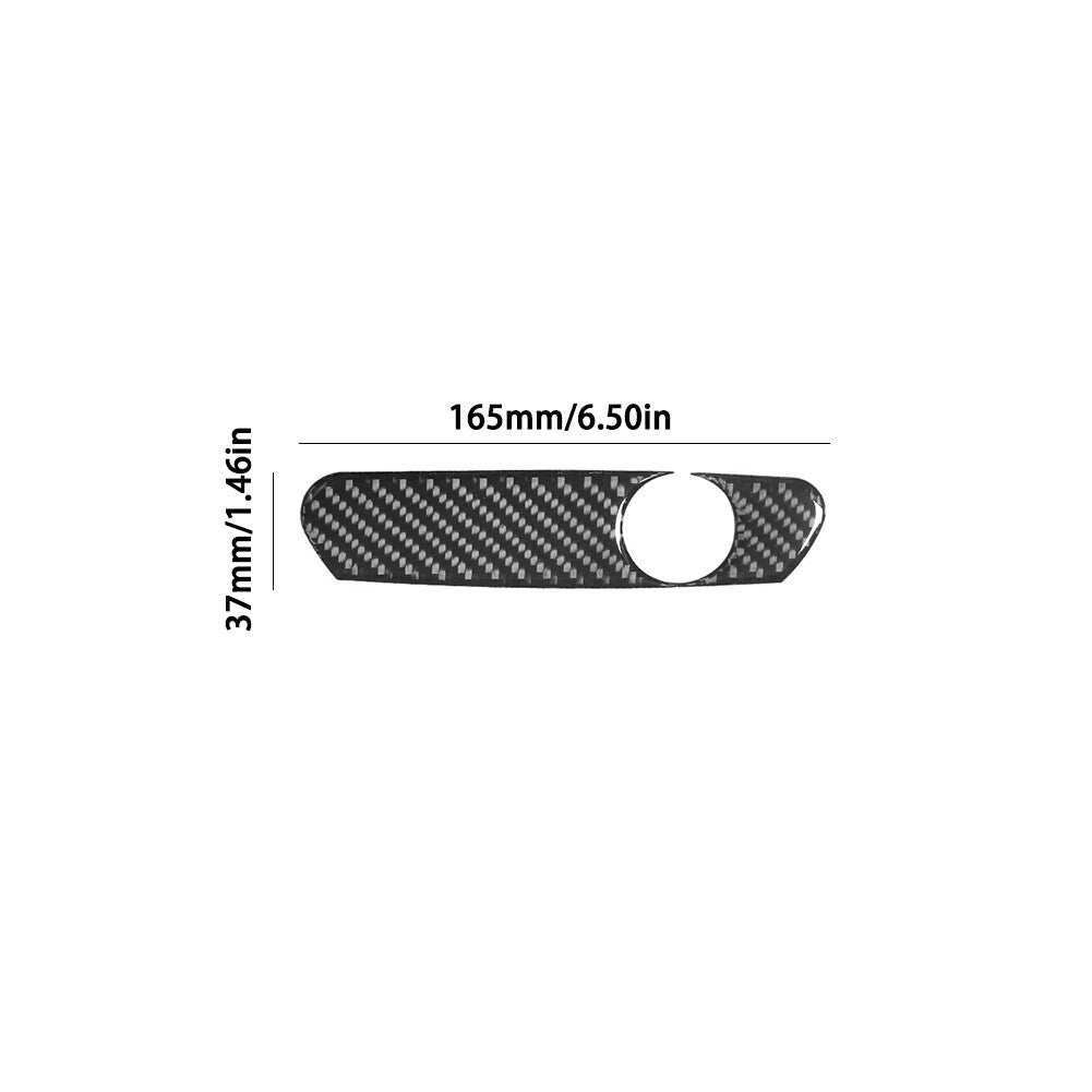 Carbon Fiber Cigarette Lighter Cover Trim for Ford for Mustang Convertible 2001-2004