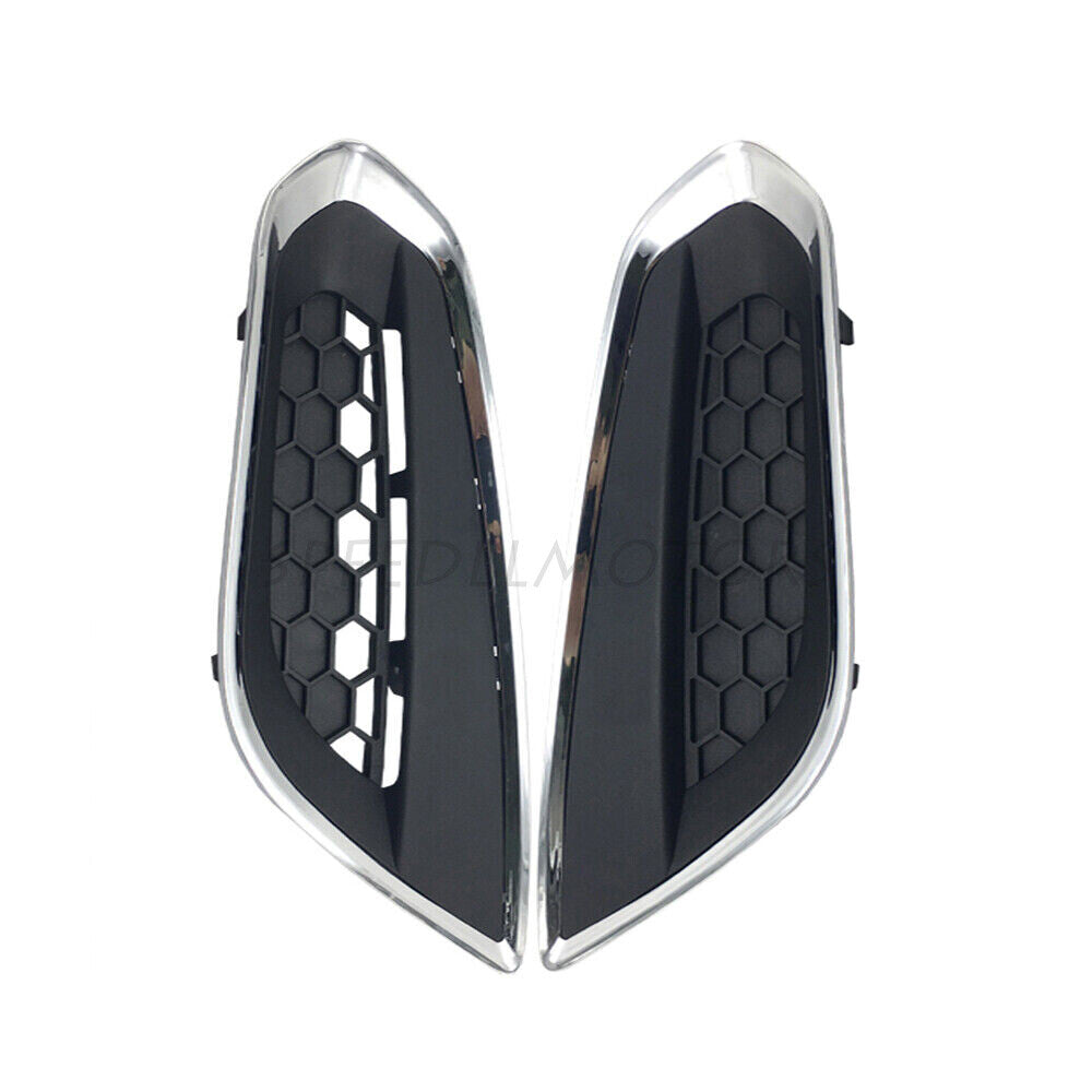 2pcs Front Left Right Bumper Fog Light Cover Grille for Volvo S60 2010-2013