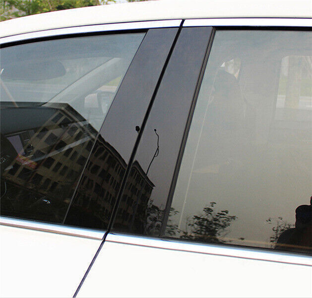 Piano Black Pillar Posts Door Window Molding Strip Trim for Cadillac XT5 17-2019