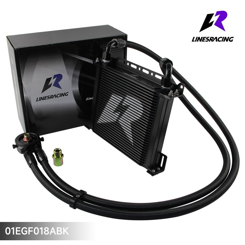 LR 30 Row AN10 Oil Cooler w/Bracket+Filter Adapter Hose Kit 3/416 M201.5 BK