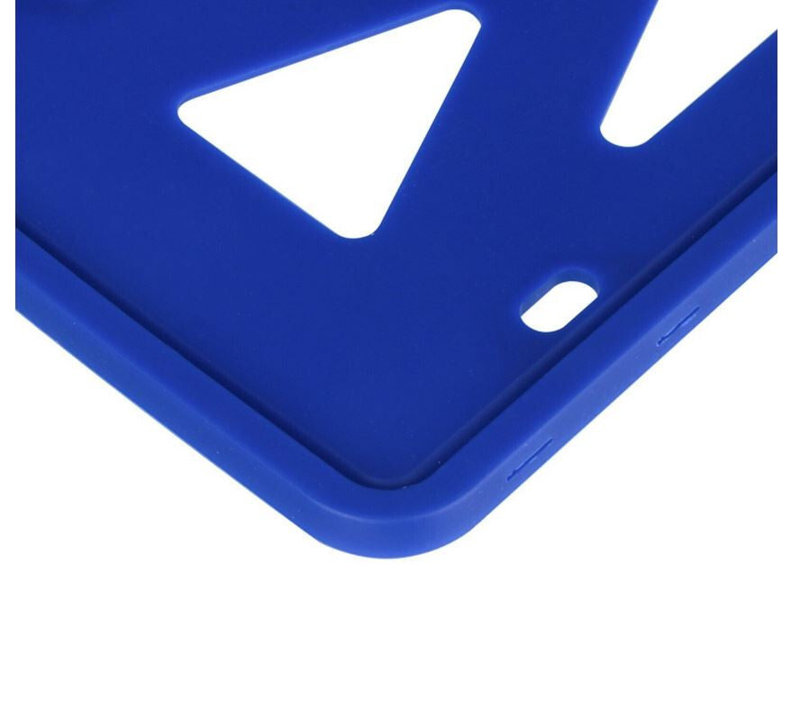 1 piece of blue silicone car license plate frame cover for trunk suitable for Chevrolet