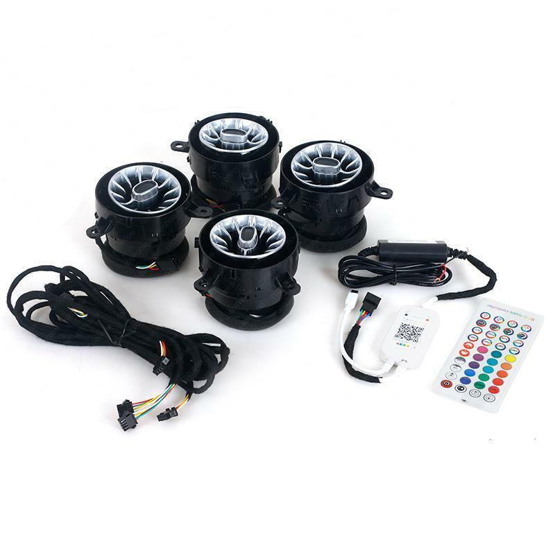 4pcs LED Light Front Air Vent Inlet Ambient Lamp for Jeep for Wrangler JL 2018-2021