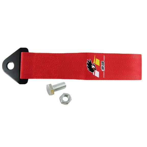 Car tow front cover, rear trunk, bumper, tow hook, red Mugan General
