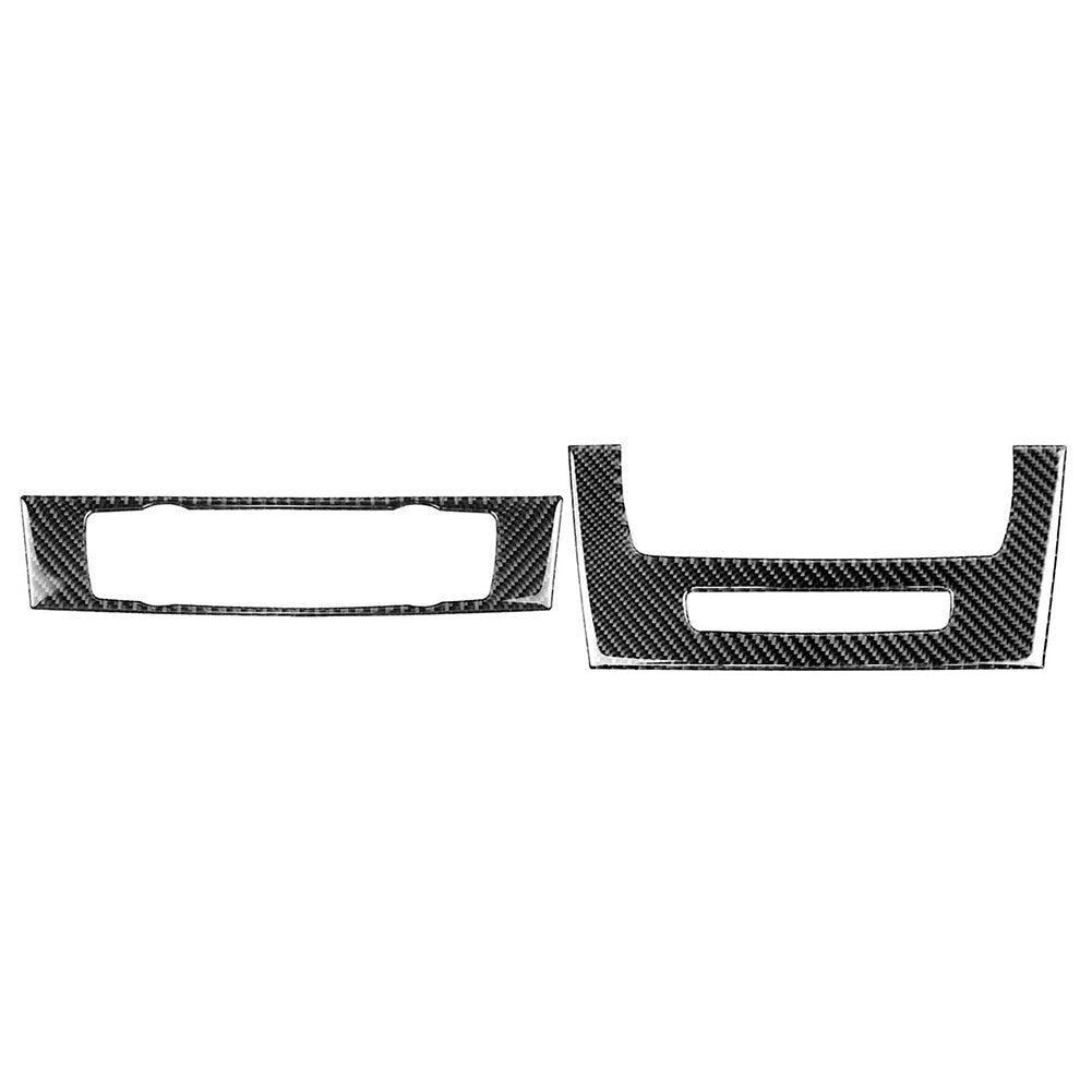 Carbon Fiber Console CD Panel Cover Trim for BMW 3 Series E90 E92 E93 2005-12