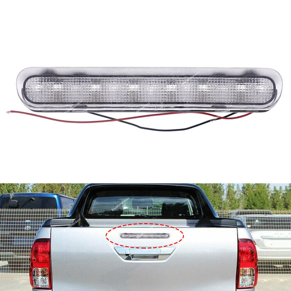 For Hilux Vigo SR5 MK6 2005-2014 White LED Tailgate 3rd High Mount Brake Light