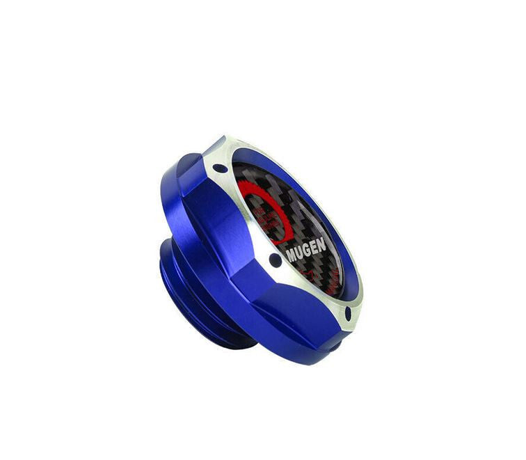 Mugen engine oil filler cap, blue and black carbon fiber, suitable for Honda for Acura