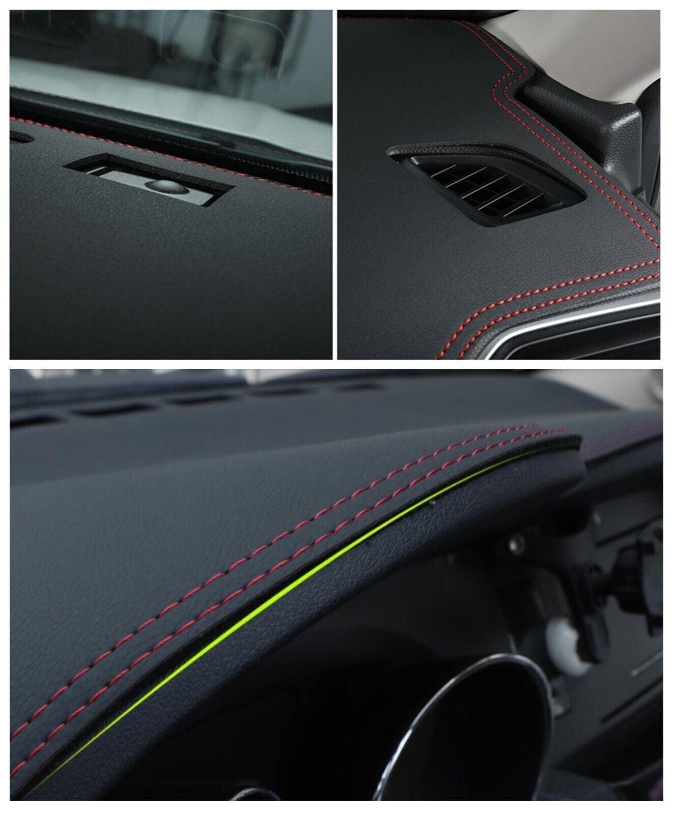for Toyota Sequoia 2011-2022 Leather Dash Mat Dashboard Cover Dashmat Interior