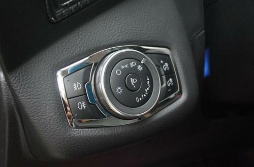 Chrome Trim Headlight Switch Control Frame Trim for Ford Escape Kuga 2013-2019