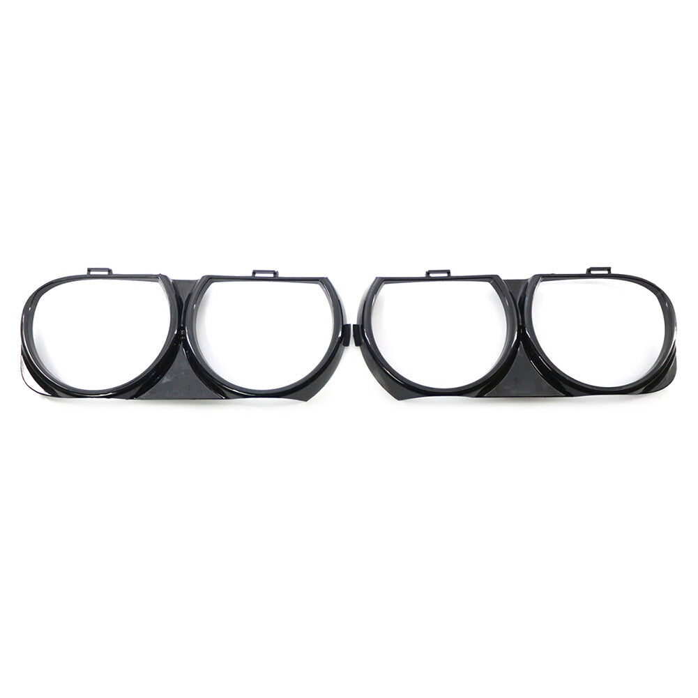 Frontlampe Scheinwerfer L¨¹nette Trim ABS f¨¹r for Dodge for Challenger 15-21 Schwarz Paar
