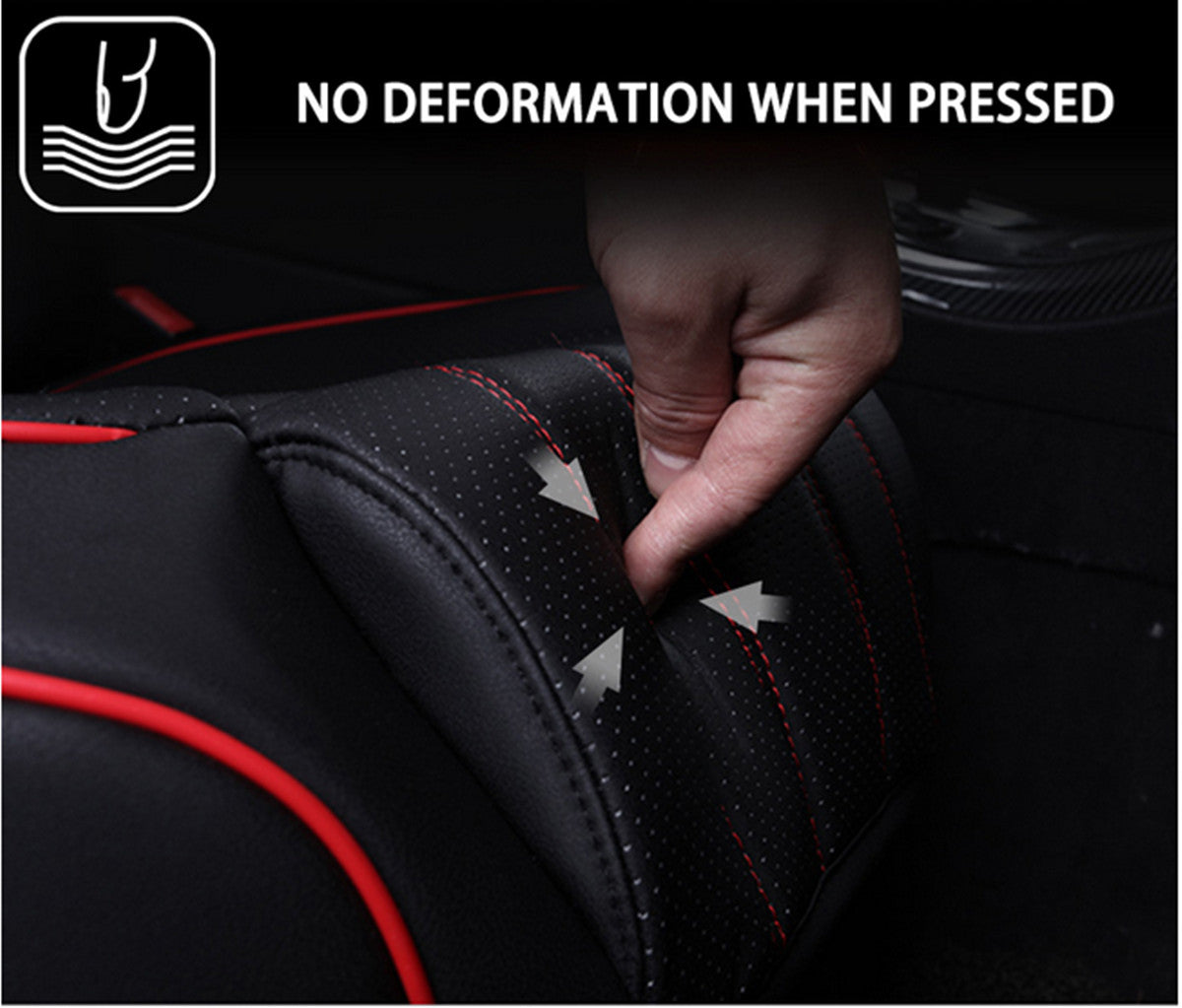 Front Full Surround Car for Seat Cover Sponge Inner Layer Pad Accessories Black Red