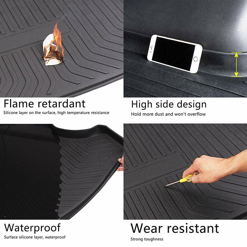 for Hyundai Palisade 2020-22 Car Cargo Liner Trunk Floor Mat Waterproof Pad Tray