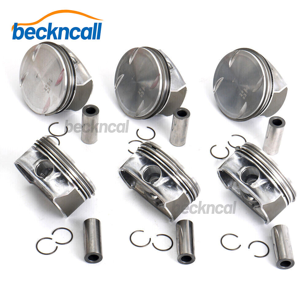 6pcs Pistons Rings Set STD for Mercedes-Benz CLK350 C350 E350 GLK350 M272 3.5L