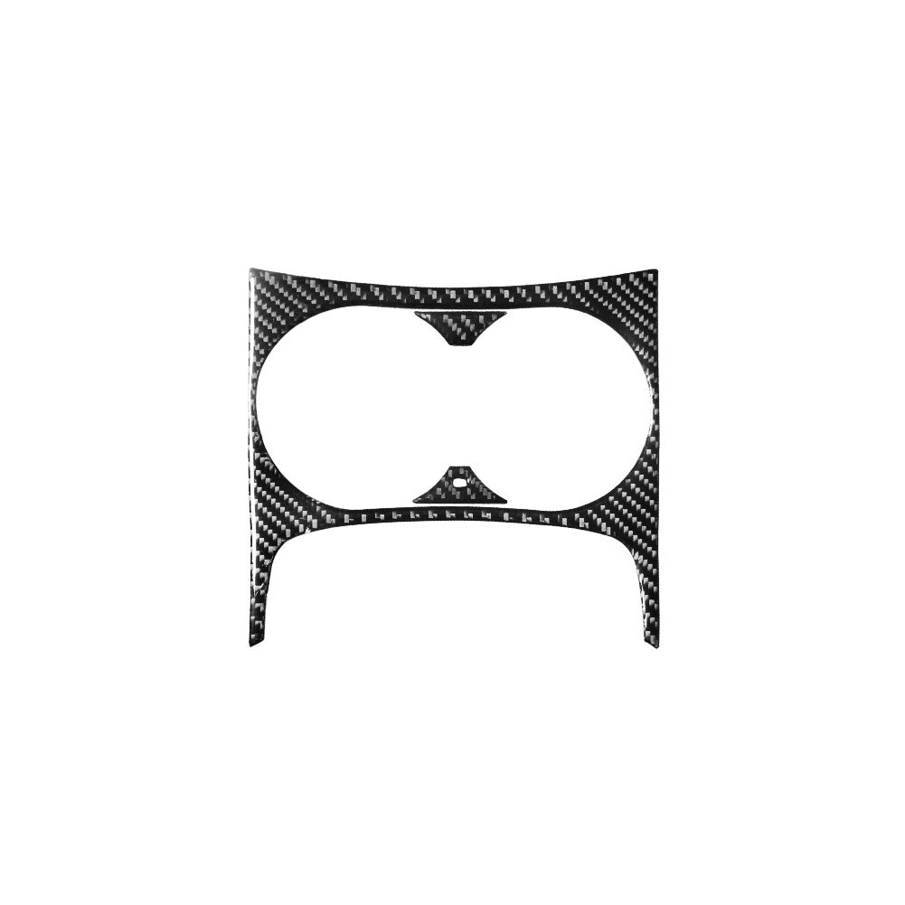 3X Carbon Fiber Middle Cup Holder Trim for Audi Q5 2009-2017
