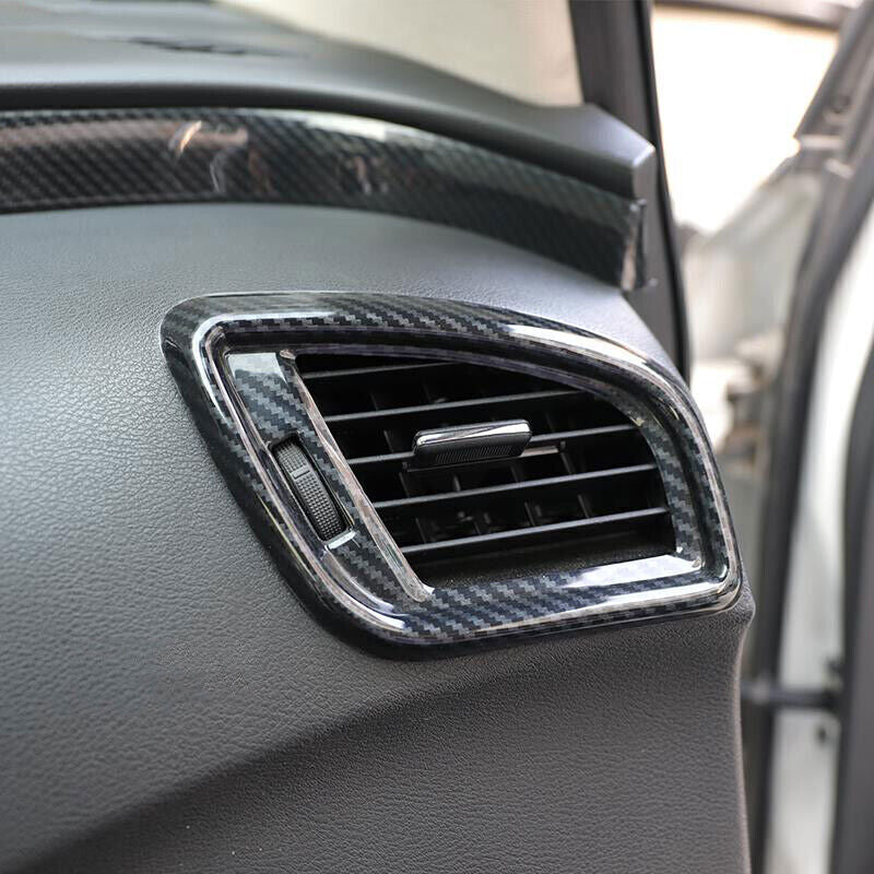 Left And Right Air Outlet Vent Trim 2 for Nissan Murano 2015-2021 Carbon Fiber