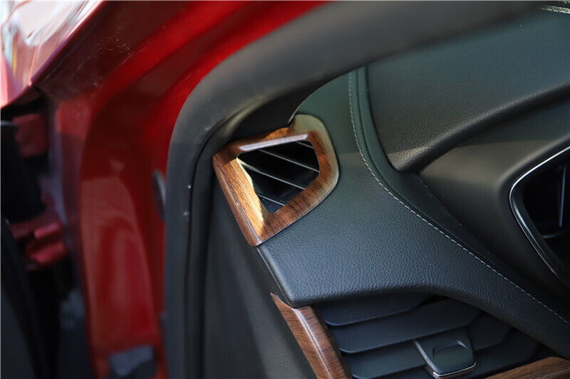 for Cadillac CT5 2020-2024 Matt Wood Grain Front Side Vent Overlay Cover Trim 2P