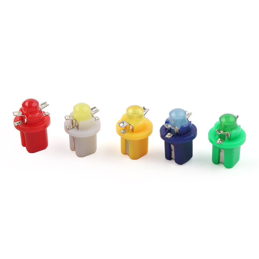 1xT5 B8.5D 5050 1SMD LED Car Dashboard Dash Gauge Instrument Light Bulb 12V