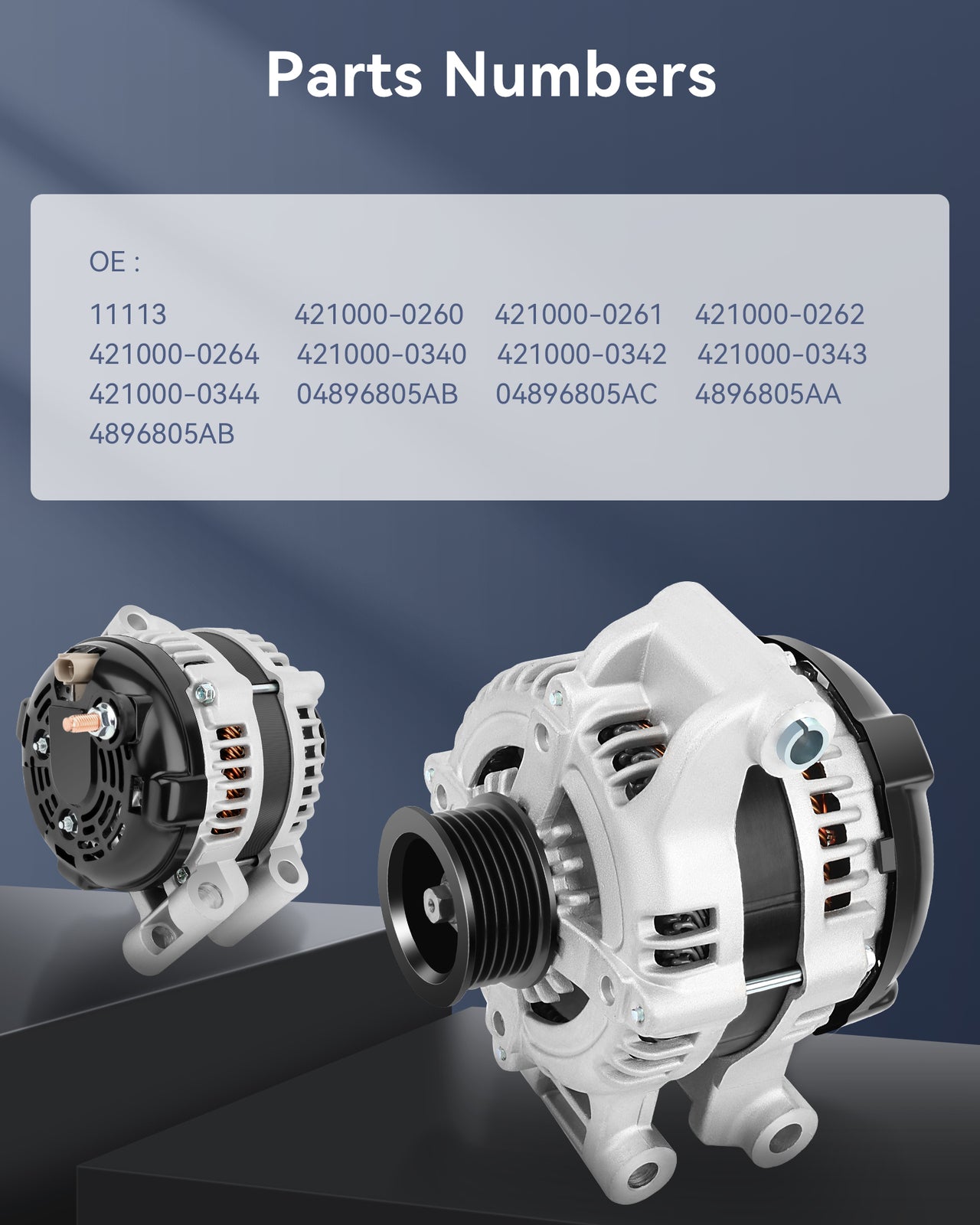 For 2006-2007 for Dodge Charger 3.5L 2.7L V6 New Silver Alternator 421000-0260