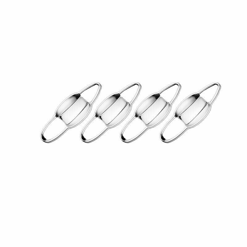 for BMW X1 F48 2016-2022 Silver Steel Exterior Door Bowl Molding Cover Trims 8P