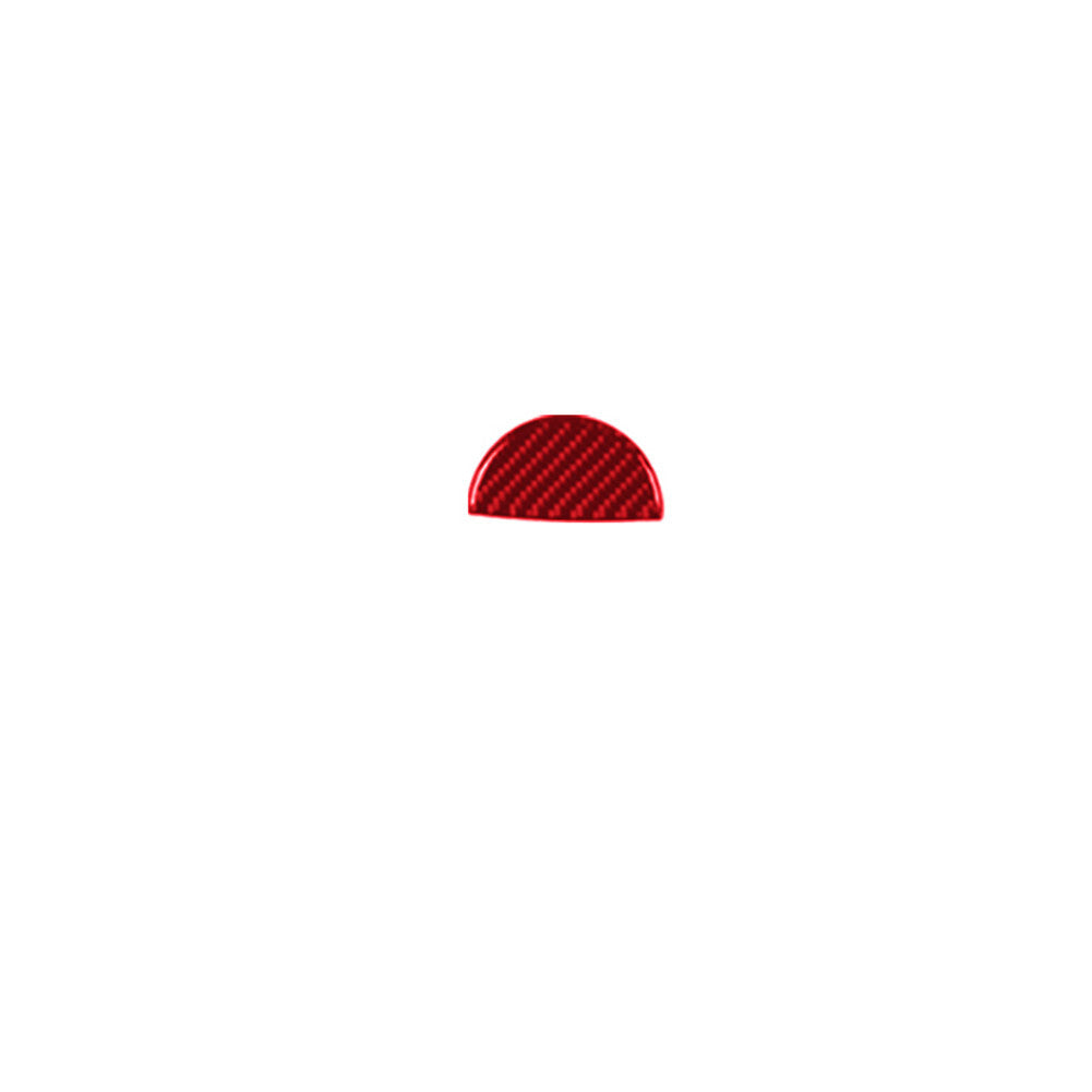Red carbon fiber glove compartment handle trim for 2012-2015 for Fiat 500