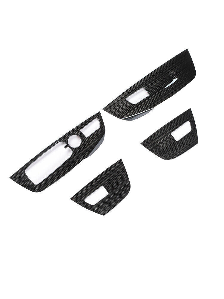 for BMW X3 G01 2018-2021 Black Steel Inner Glass Window Lifting Panel Decor Trim