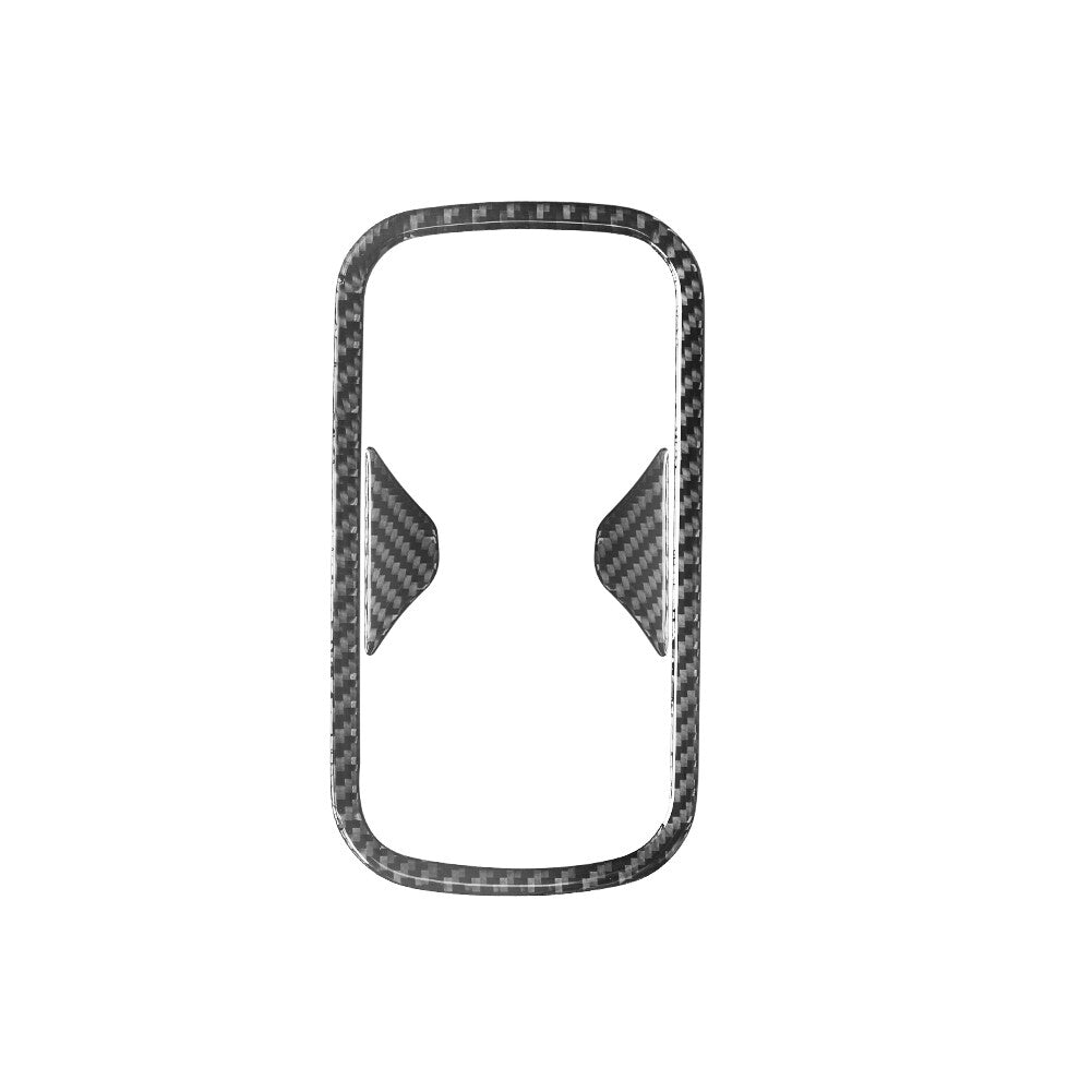 Carbon Fiber Rear Cup Holder Outer Frame Cover Trim for Nissan Altima 2019-2022
