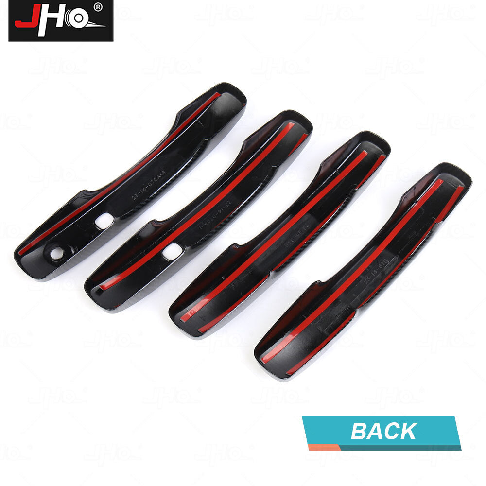 Car Door Handle Cover ABS Carbon Fiber for Ford Ranger 2023 2024 Exterior Parts