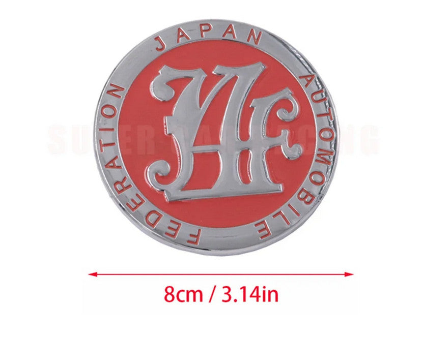 4x64mm wheel center cap, hubcap, rim cap, badge decal, WedsSport black chrome