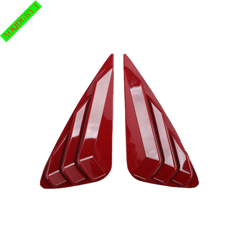 Red Rear Window Quarter Louver Cover Trim for LEXUS NX200t NX300h NX300 15-2021