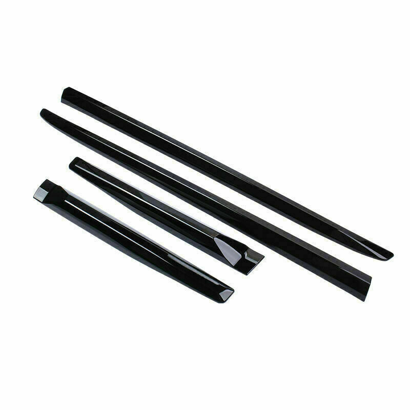 for Toyota Prado FJ150 2010-2021 Glossy Black Body Side Door Molding Cover Decor