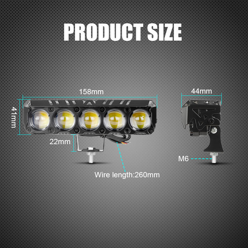 1x 24W LED Work Light Bar Fog Driving Lamp Spot Pods Car SUV ATV Yellow White