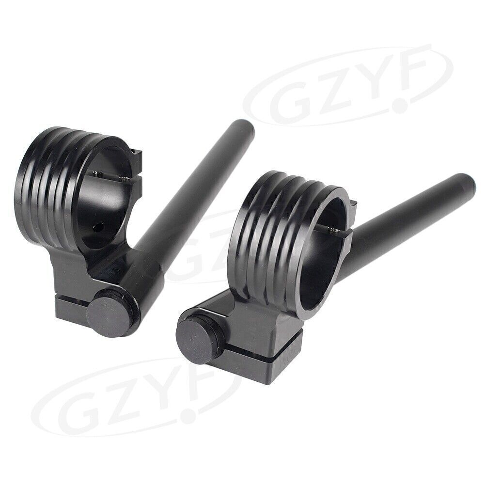 Clip On Handlebar Replacement For Fit 52MM Fork Black/sliver/Gold