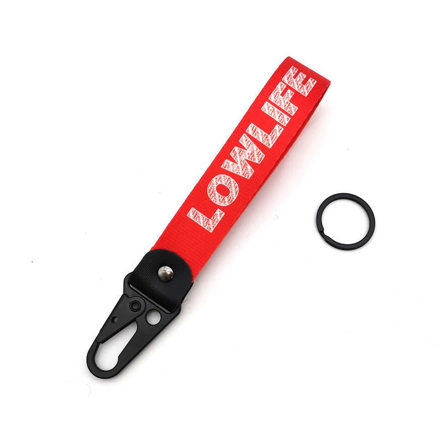 Lowlife car keychain/key ring with lanyard - Car accessories for Mitsubishi .