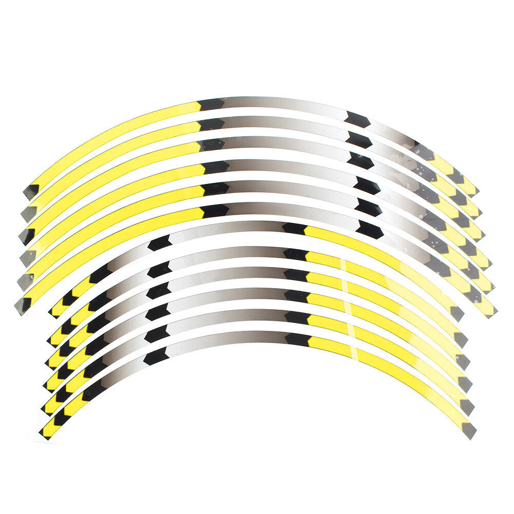 for HONDA XR650L XR250l Rim 21/18 Stripes Wheel Decals Tape Stickers Yellow
