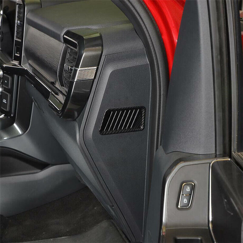 for Ford F-150 F150 2021 2022 Carbon Fiber Dashboard Air Outlet Vent Cover Trim