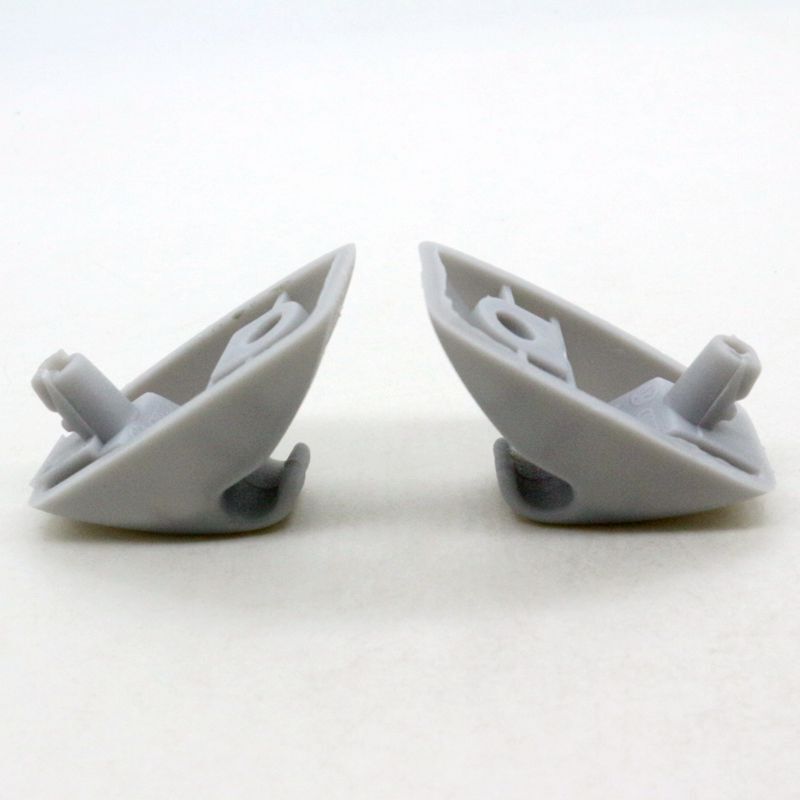 Set of 2 Gray Sun Visor Clip Holdor Hook 191857559 Fits for VW for Jetta for Golf MK1 MK2