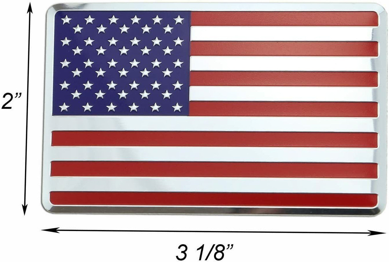 Car side fenders, rear trunk badge sticker, American flag, for Chevrolet