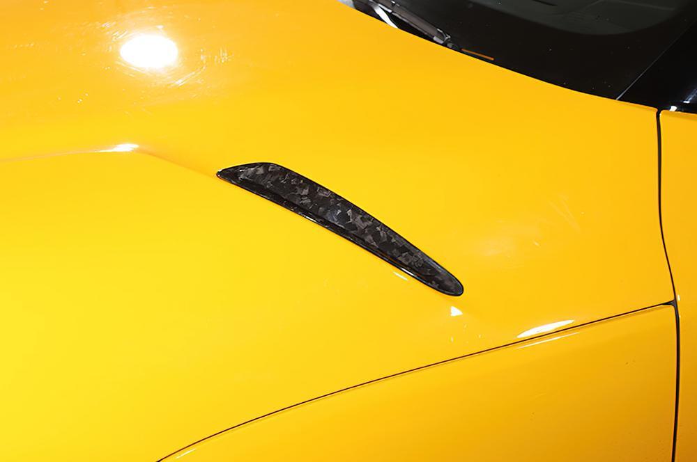for Toyota Supra 2019-2023 Forged Carbon Hood Decorative Air Vent Cover Trim