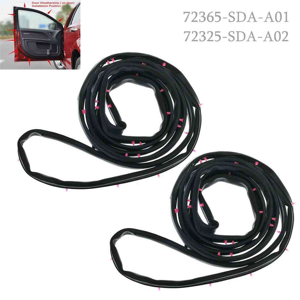 4-pack of 4-door weatherstripping sealant rubber for Honda Accord cars 2003-2007