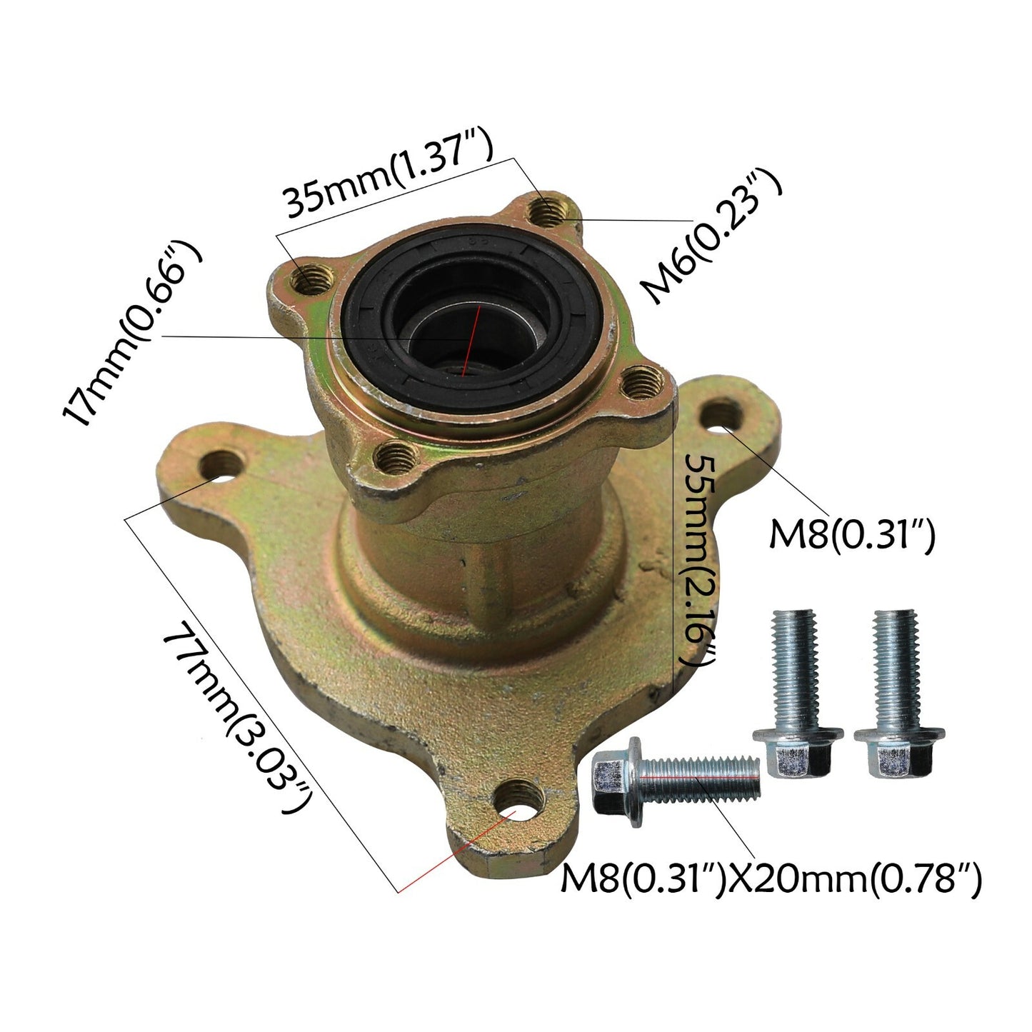 2-pack 16x8-7 wheels, tires, 3 camshafts, axles, and rims for all-terrain vehicles, four-wheel go-karts, Taodao 7-wheel set.