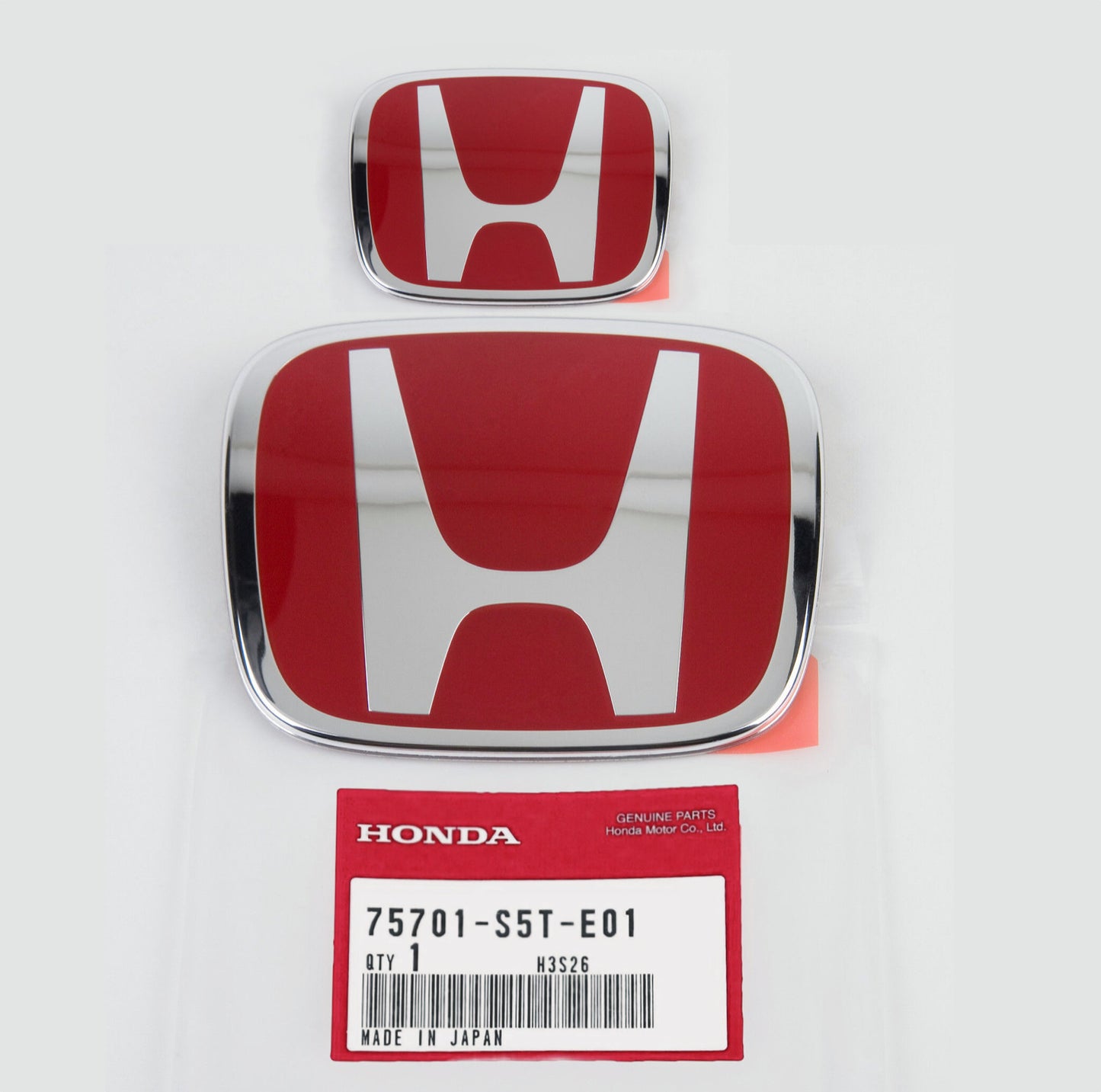 for Honda for Civic Coupe 2Dr 06-11 JDM Red H Front Rear Type R grille emblem