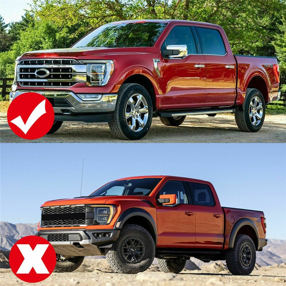 for Ford F150 2021-2023 Side Fender Badge Emblem Air Vent Panel Trim ABS Black¡Á4