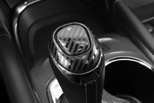 for Chevrolet Equinox 2018-2021 Carbon Fiber Gear Shift Knob Shifter Lever Trim