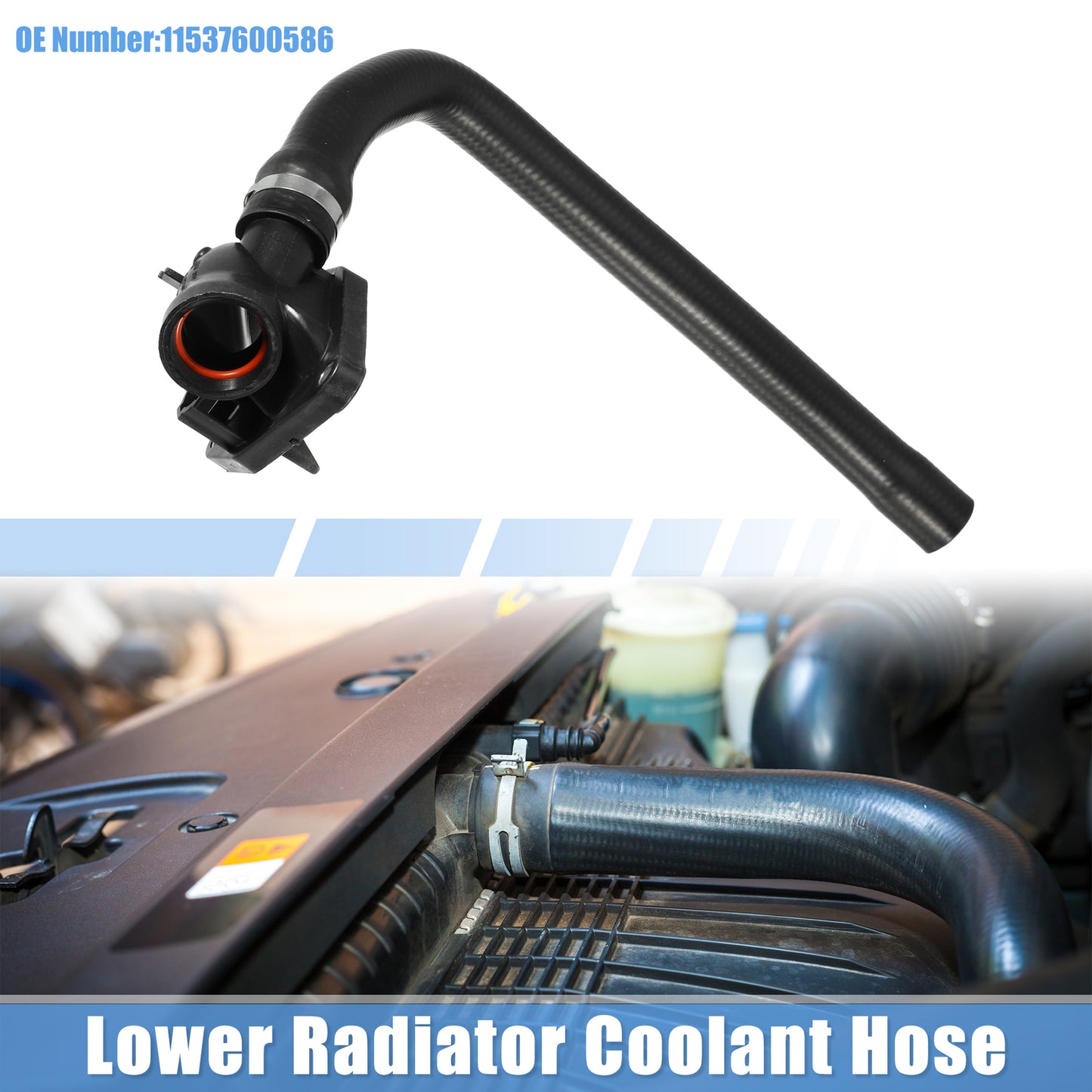 Radiator Coolant Hose No.11537600586 Fit for BMW 1 Series 118i 2012-2013 2015