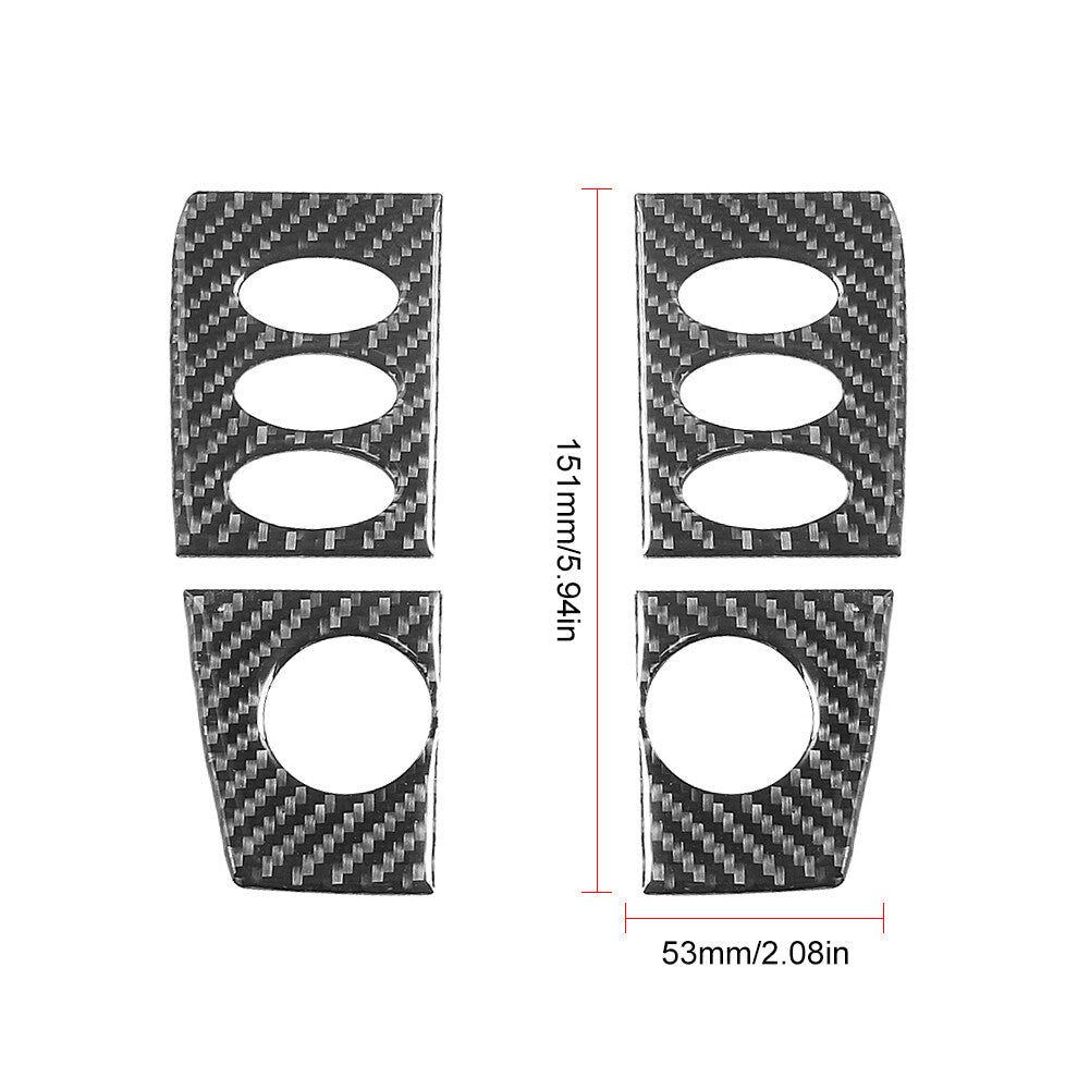 4x carbon fiber radio console bezel for Porsche /996 1998-2004