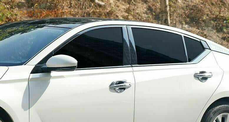 for Nissan Altima 2019-2024 Black steel Car Window Bottom Sill Strip Cover Trim