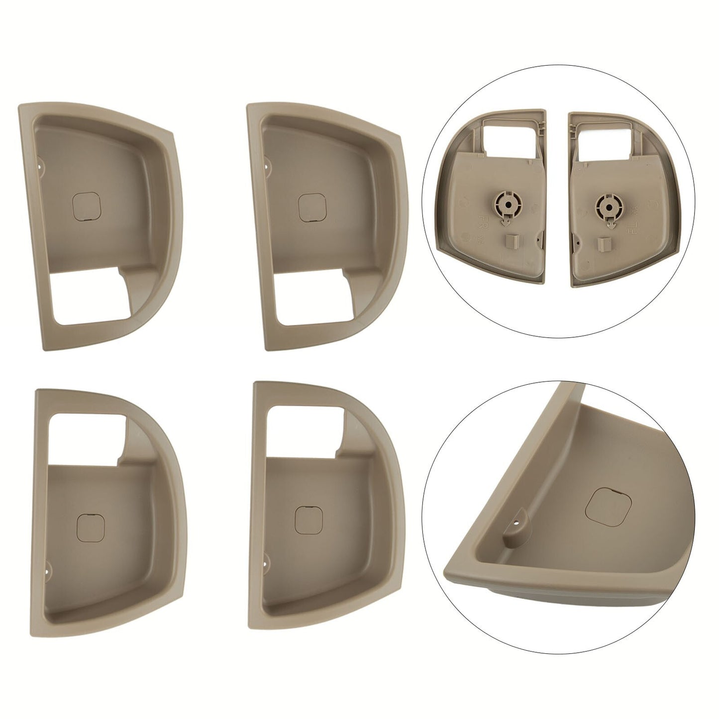 Car Accessories Inside Door Handle Trim Cover for Hyundai Santa Fe 2007-2012