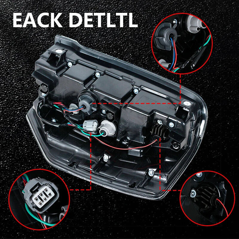 Left and right taillights and rear brake stop light are applicable to for Mitsubishi L200 Triton 2019 and 2020 models.