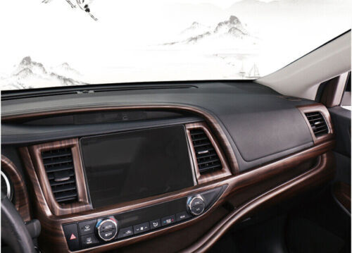Central Console for Toyota Highlander Wood Grain 2014-2019 Dashboard Strip Decor