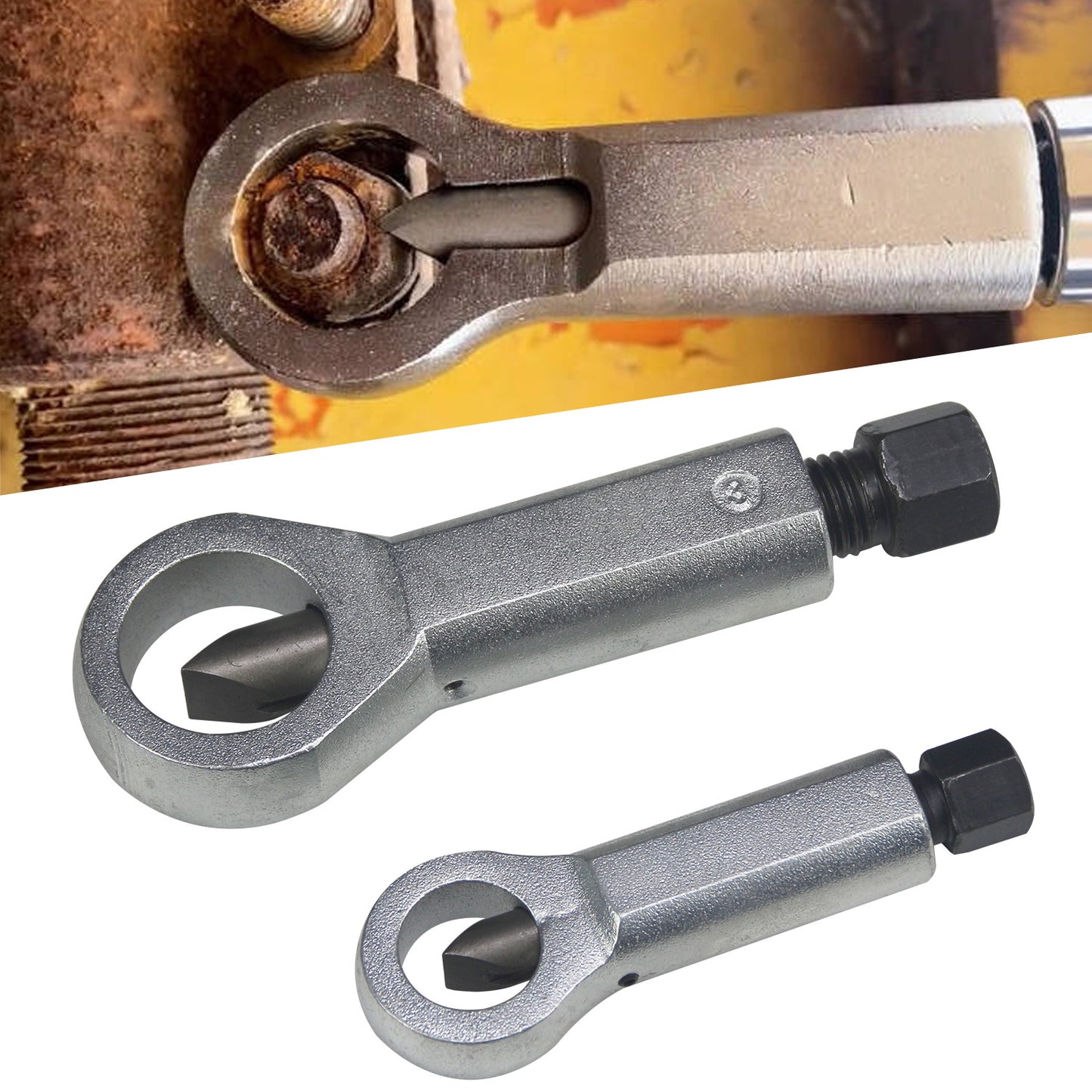 Impact nut and bolt removal drill bit kit bolt extractor tool damaged rusted screws