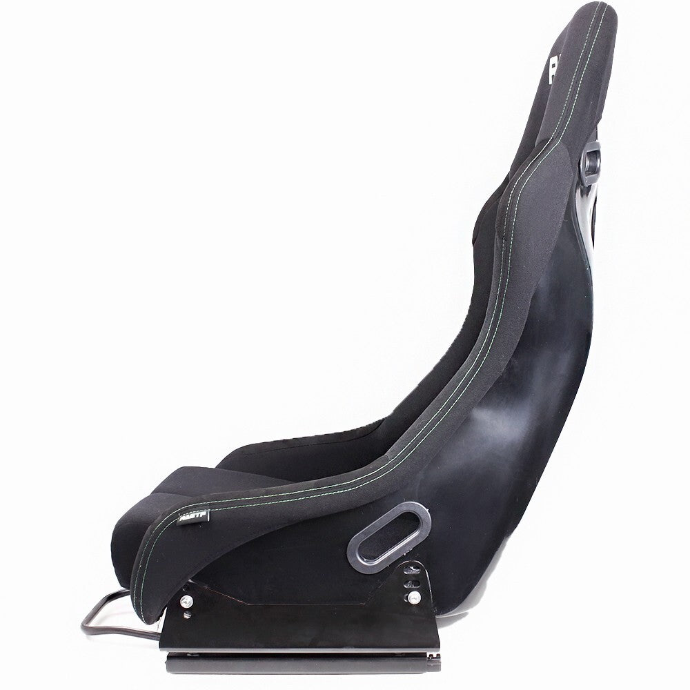 2X Black Universal Racing Adjustable Bucket Reclinable Seats Slider Rail